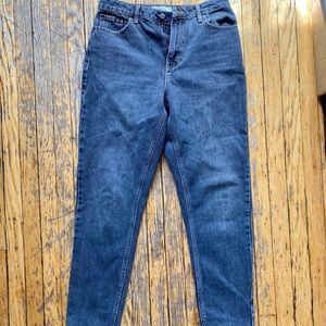 High Waisted Black “Mom” Jeans - Top Shop size 8